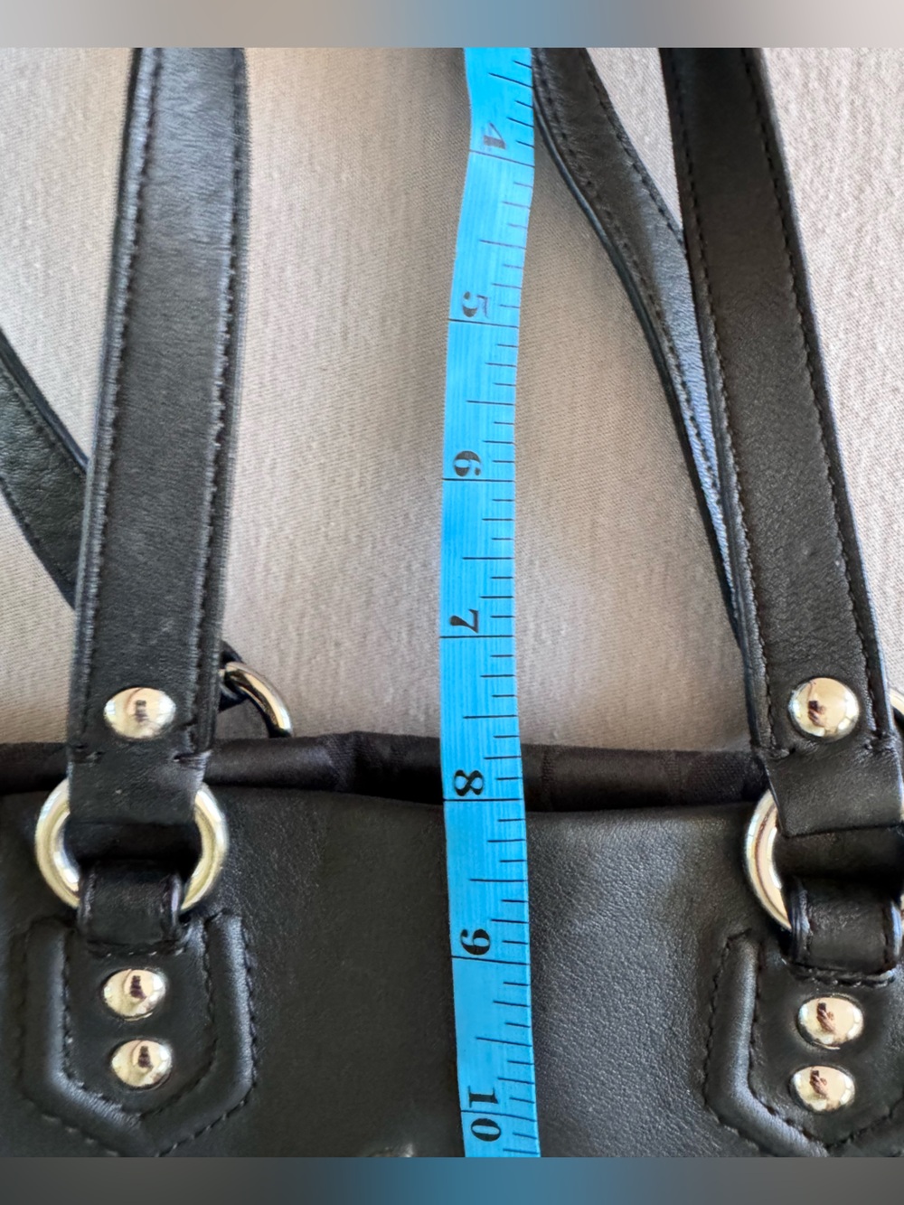Y2K Coach Black Signature Tote with Logo Jacquard - Picture 13 of 13